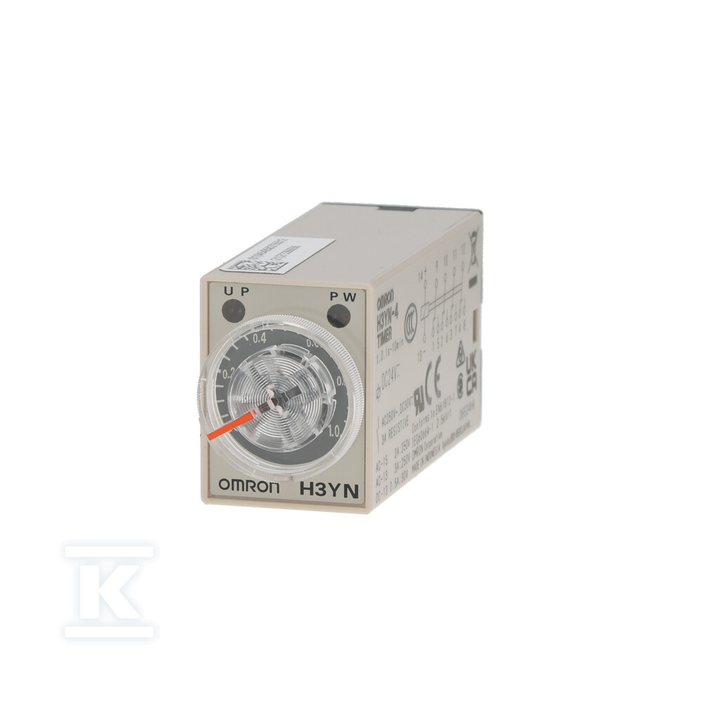 Regulator czasowy wtykowy, 14-pin, - H3YN-4 DC24